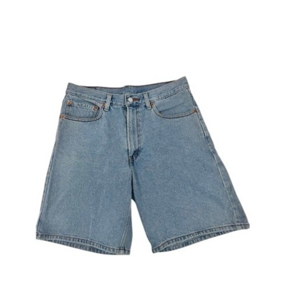 Levi's 550 Relaxed Fit Denim Shorts Mens 33 Blue‎ Light Wash Cotton Jorts Retro
